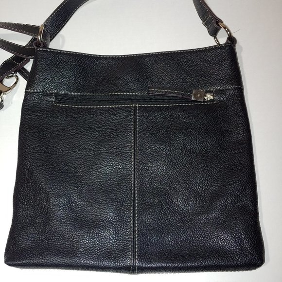 Tignanello Handbags - Tignanello Pebble Black Leather Hobo Bag